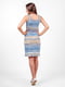 Сукня-футляр жовто-блакитна у смужку | 6548497 | фото 3