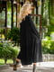 Сукня А-силуету чорна | 6548499 | фото 3