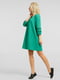 Сукня А-силуету зелена з мереживом | 6548506 | фото 2