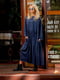 Платье А-силуэта темно-синее | 6548534 | фото 4