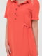 Коралловое платье-рубашка из тонкого льна | 6548535 | фото 7