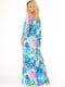 Сукня А-силуету бузкового кольору в принт | 6548538 | фото 3