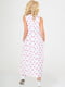 Сукня А-силуету біла з рожевими фламінго з кишенями зі штапелю | 6548561 | фото 4