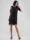 Сукня-футляр чорного кольору із напівпрозорою сіткою | 6548566 | фото 2