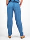 Легкі штани блакитного кольору в квітковий принт | 6548573 | фото 7