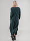 Платье А-силуэта темно-зеленое | 6548579 | фото 3