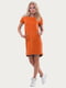 Платье-футболка оранжевое | 6548615 | фото 2