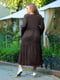 Платье А-силуэта коричневое | 6548624 | фото 6