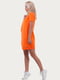 Платье-футболка оранжевое | 6548627 | фото 3