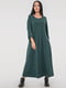 Платье зеленое из вискозного трикотажа | 6548640 | фото 2