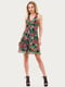 Сукня А-силуету зелена в квітковий принт | 6548647 | фото 2