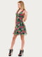 Сукня А-силуету зелена в квітковий принт | 6548647 | фото 3