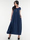 Сукня А-силуету темно-синя | 6548696 | фото 5