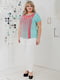 Блуза бирюзового цвета в полоску | 6548738 | фото 2