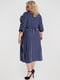 Сукня А-силуету синя в смужку | 6548786 | фото 3