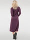Платье со съемным хомутом фиолетовое длины миди | 6548820 | фото 7
