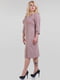 Элегантное платье бежевого цвета с узором | 6548841 | фото 2