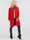 Яскраво-червоне пальто з написом на спинці | 6548879 | фото 3