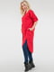 Яркое ассиметричное платье-рубашка красного цвета | 6548954 | фото 2