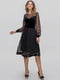 Платье А-силуэта черное в горошек | 6549050 | фото 2