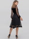 Платье А-силуэта черное в горошек | 6549050 | фото 3