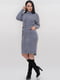 Платье-свитер серо-голубое | 6549063 | фото 3