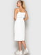 Платье А-силуэта белое | 6549094 | фото 3