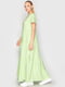 Платье А-силуэта салатового цвета | 6549099 | фото 2