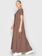 Платье А-силуэта цвета мокко | 6549101 | фото 2