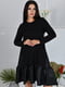 Платье А-силуэта черное | 6549124 | фото 3