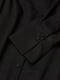 Платье-рубашка черного цвета со съемным поясом | 6527898 | фото 2