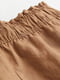 Льняные шорты светло-коричневого цвета | 6527925 | фото 2