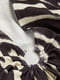 Мини-платье анималистической расцветки с металличеким декором спереди | 6527960 | фото 2