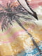 Сукня в яскравий принт, декорована паєтками та бахромою по поділу | 6527964 | фото 3