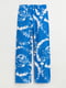 Свободные брюки сине-белого цвета в абстрактный принт | 6527980 | фото 2
