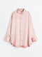 Атласна блуза оверсайз рожевого кольору | 6527992 | фото 3