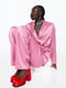 Широкі рожеві штани зі складками | 6528001 | фото 4