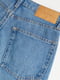 Прямые синие джинсы из стираного денима | 6528150 | фото 2