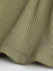 Розкльошені штани кольору хакі в рубчик | 6528166 | фото 2
