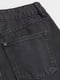 Шорты джинсовые темно-серые | 6566340 | фото 5