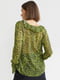 Блуза зелена в принт | 6566418 | фото 3