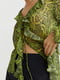 Блуза зелена в принт | 6566418 | фото 5