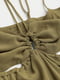 Сукня кольору хакі | 6566463 | фото 2