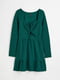 Платье А-силуэта зеленое | 6566559 | фото 5