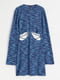 Платье голубое с принтом | 6566602 | фото 6