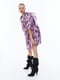 Платье фиолетовое с принтом | 6566817 | фото 2