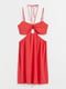 Сукня з вирізами червона | 6566916 | фото 5
