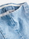 Топ джинсовый голубой с открытыми плечами | 6567083 | фото 6