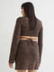 Сукня коричнева з принтом | 6567146 | фото 3
