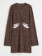 Сукня коричнева з принтом | 6567146 | фото 4